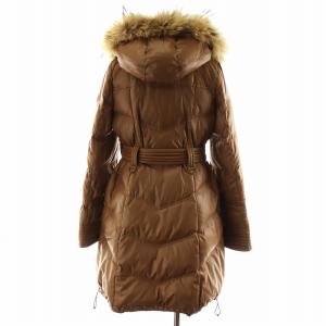 BURBERRY BLUE LABEL ダウンコート 裏地ノバチェック 38 ブラウン