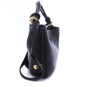 Salvatore Ferragamo ショルダーバッグ ハンドバッグ 2WAY レザー ポーチ付き 黒 ブラック