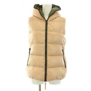 フェベ FEBE ダウンベスト アウター 前開き フード ナイロン 40 M ピンク /YT