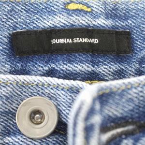 JOURNAL STANDARD 24SS 12.5oz ルーズ デニムパンツ ダメージ加工 ジーンズ 36 S 青 ブルー