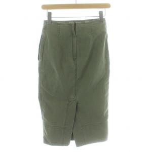 MADISONBLUE タイトスカート ロング ミモレ スリット 00 XS カーキ