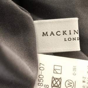 MACKINTOSH LONDON ワンピース ノースリーブ Vネック ひざ丈 38 M グレー /G