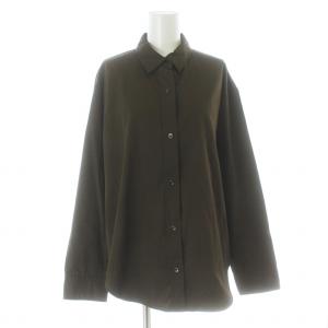 R’IAM plage バンドカラーストライプシャツ R'IAM 23SS ストライプシャツ 長袖 ノーカラー バンドカラー