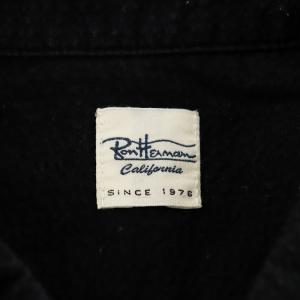 Ron Herman シャツ 半袖 コットン M 黒 ブラック