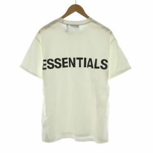 FOG ESSENTIALS Tシャツ カットソー 半袖 バッグロゴプリント プルオーバー S 白 ホワイト /NQ