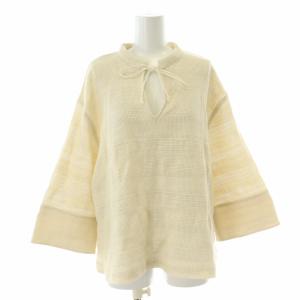 BL C RSL/MESH VN PO ラッセルメッシュ Vネック プルオーバー シャツ ブラウス キーネック