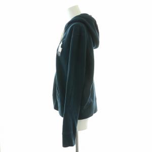 RALPH LAUREN ジップアップパーカー ジャケット スウェット ロゴ 刺繍 7f 3L 紺 ネイビー