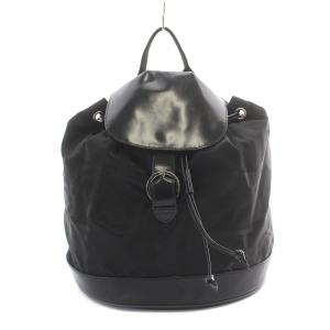 リュックサック デイパック 切替 ロゴ 黒 ブラック