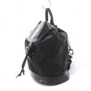 Salvatore Ferragamo リュックサック デイパック 切替 ロゴ 黒 ブラック