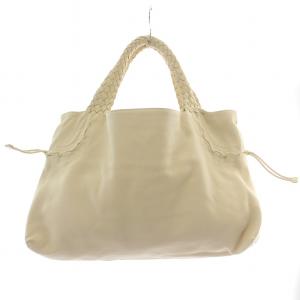 Salvatore Ferragamo ハンドバッグ トートバッグ レザー ロゴ アイボリー