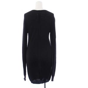 Rick Owens ニット  Vネック ウール S ブラック RP16F2621-M