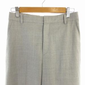 23区 23AW ワイドパンツ センタープレス 38 M ライトグレー