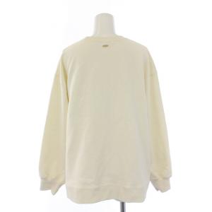 23区 24SS スウェット トレーナー プルオーバー 長袖 クルーネック 38 M アイボリー /BM