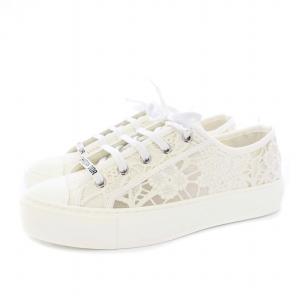 Christian Dior Walk'n Dior マクラメモチーフメッシュ スニーカー 38 ホワイト