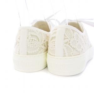 Christian Dior Walk'n Dior マクラメモチーフメッシュ スニーカー 38 ホワイト