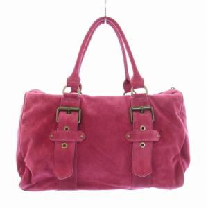 Longchamp Kate Moss ハンドバッグ ボストンバッグ スエード ピンク