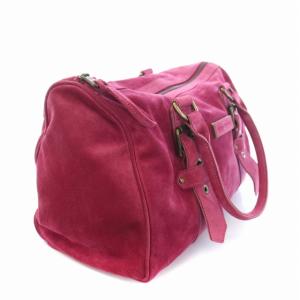 Longchamp Kate Moss ハンドバッグ ボストンバッグ スエード ピンク