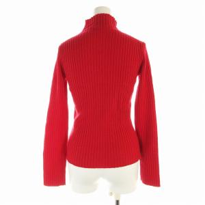 EMPORIO ARMANI ニット  セーター リブ ハイネック プルオーバー 長袖 40 M 赤 レッド /EE