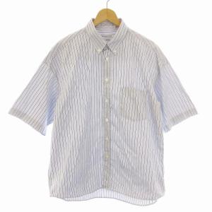 24SS FAT SHIRT THOMAS MASON ファットシルエット ボタンダウン ボーダー 半袖