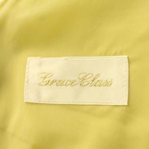 Grace Class 22AW ノースリーブ ワンピース ロング リボンベルト 36 S 黄緑