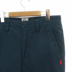 WTAPS KHAKI TIGHT スラックスパンツ ジップフライ S 紺 ネイビー