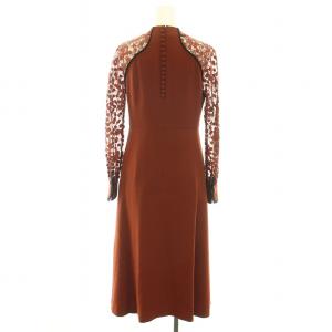 Mame Kurogouchi 18AW PEDICEL LACE SLEEVES A-LINE DRESS