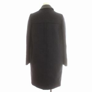 STELLA McCARTNEY チェスターコート バイカラー ダブル コート ロング 36 S グレー ネイビー