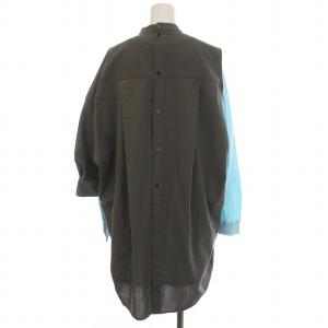 ENFOLD 22AW ハイツイストWO SHIRT カットPULLOVER 2点セット レイヤード シャツ カットソー 変形 長袖 38