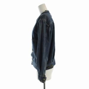 IENA L'ATELIER DENIME D'IENA リメイクタックデニムBZ デニムジャケット ダメージ加工 38 M 青 ブルー