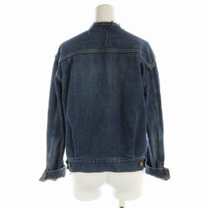 IENA L'ATELIER DENIME D'IENA リメイクタックデニムBZ デニムジャケット ダメージ加工 38 M 青 ブルー