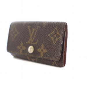 LOUIS VUITTON モノグラム ミュルティクレ4 キーケース 4連 レザー 茶 ブラウン M62631