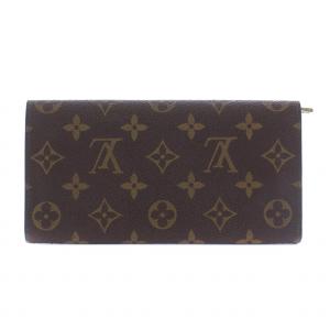 LOUIS VUITTON モノグラム ポシェットポルトモネクレディ 長財布 二つ折り 茶 ブラウン M61726