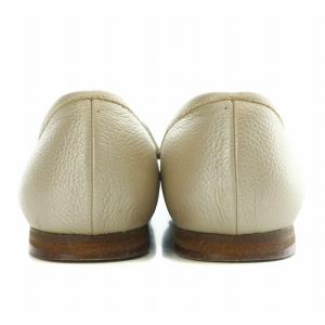 DIANA WELL FIT モカシン ローファー スクエアトゥ ローヒール レザー 25cm ゴールド色 HR41670