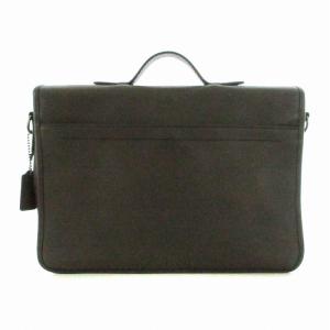 COACH クロスグレイン ビジネスバッグ ショルダーバッグ 2WAY レザー 鞄 茶 ブラウン 71486