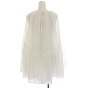 CELFORD 24SS ペプラムケープブラウス カットソー 長袖 F 白 ホワイト /YM