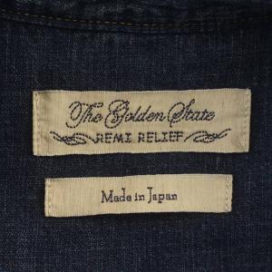 REMI RELIEF ウエスタンシャツ デニム シャツ 長袖 XL 青 ブルー