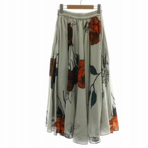 Ameri VINTAGE 22AW エラサーキュラースカート ELLA CIRCULAR SKIRT フレア ロング マキシ 総柄