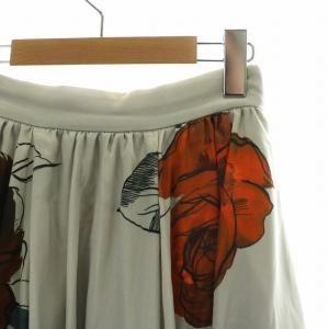 Ameri VINTAGE 22AW エラサーキュラースカート ELLA CIRCULAR SKIRT フレア ロング マキシ 総柄