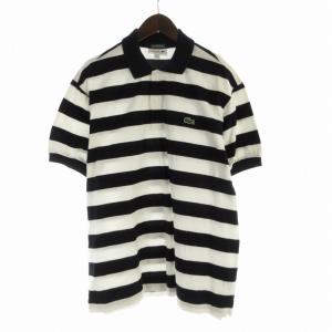 EXCLUSIVE EDITION Classic Fit ポロシャツ カットソー ボーダー ロゴ 刺繍