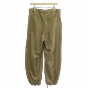IENA 24AW ブライト パラシュートパンツ ポリエステル パンツ 36 S カーキ /G