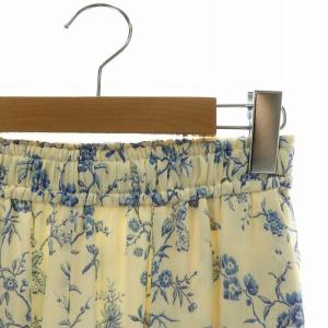 Lily Brown LilyBrown KEITA MARUYAMA 23SS イージーパンツ 総柄 花柄 スリット チャイナボタン シアー シースルー