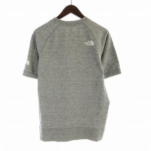 THE NORTH FACE ショートスリーブカラーヘザードスウェットクルー Tシャツ カットソー プルオーバー ロゴ プリント 半袖 XL グレー NT11860
