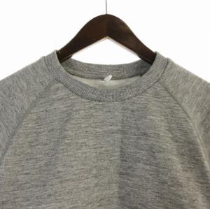 THE NORTH FACE ショートスリーブカラーヘザードスウェットクルー Tシャツ カットソー プルオーバー ロゴ プリント 半袖 XL グレー NT11860