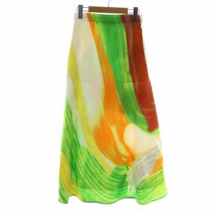 新品 Ameri ヘイリーウェーブアートスカート 22SS ヘイリーウェーブアートスカート HAILEY WAVE ART SKIRT
