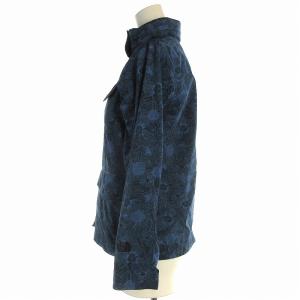 THE NORTH FACE ノデルティーグローブトレッカージャケット NPW21551 花柄 フーディー ジップアップ S 青 ブルー