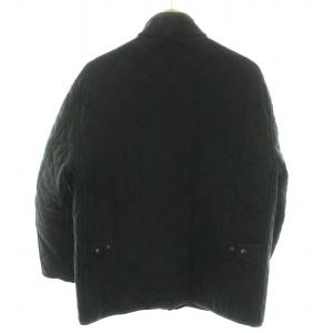 POLO RALPH LAUREN キルティングジャケット 中綿ジャケット アウター ハイネック ロゴレザーパッチ L 黒 ブラック