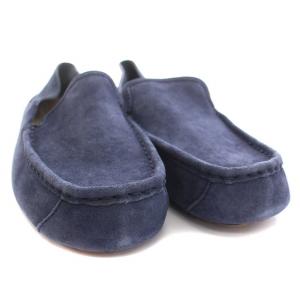 UGG australia ローファー スリッポン スエード シューズ US8 26cm 紺 ネイビー 1013132