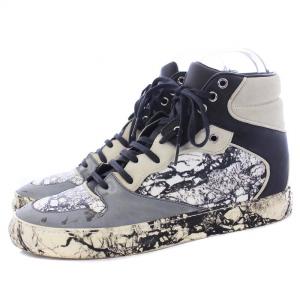 BALENCIAGA Marble High Top マーブルハイトップ スニーカー 41 27cm 黒 白 グレー 373408