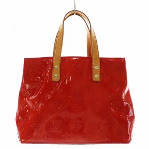 LOUIS VUITTON リードPM モノグラムヴェルニ トートバッグ レッド M91088
