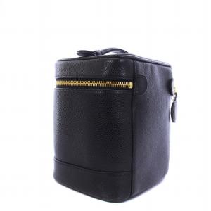 CHANEL バニティバッグ キャビアスキンココマーク ブラック 5番台